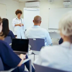 What topics and sessions are typically covered at medical conferences?